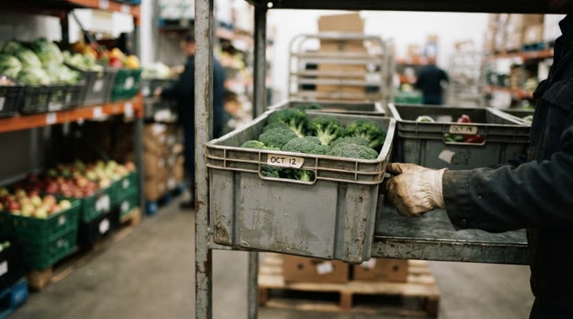 Close detail from the work why is stock rotation important in relation to food safety supports