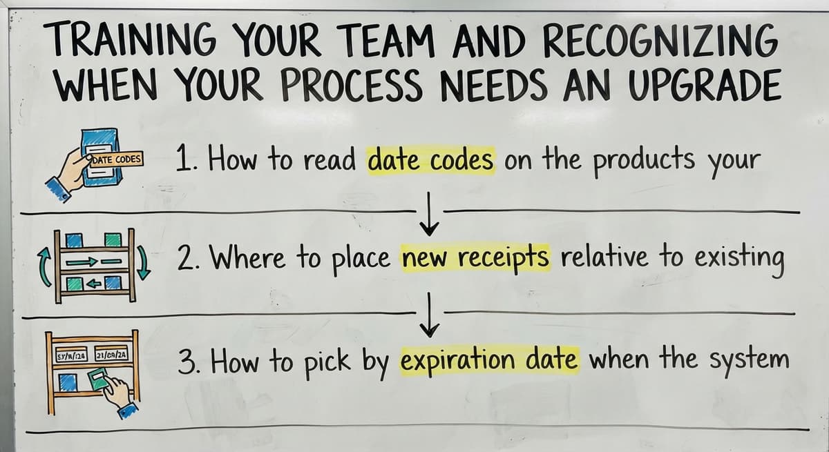 Training Your Team and Recognizing When Your Process Needs an Upgrade, drawn out