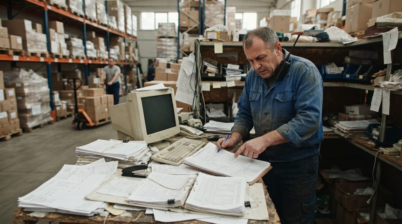 The manual process why warehouse management system replaces