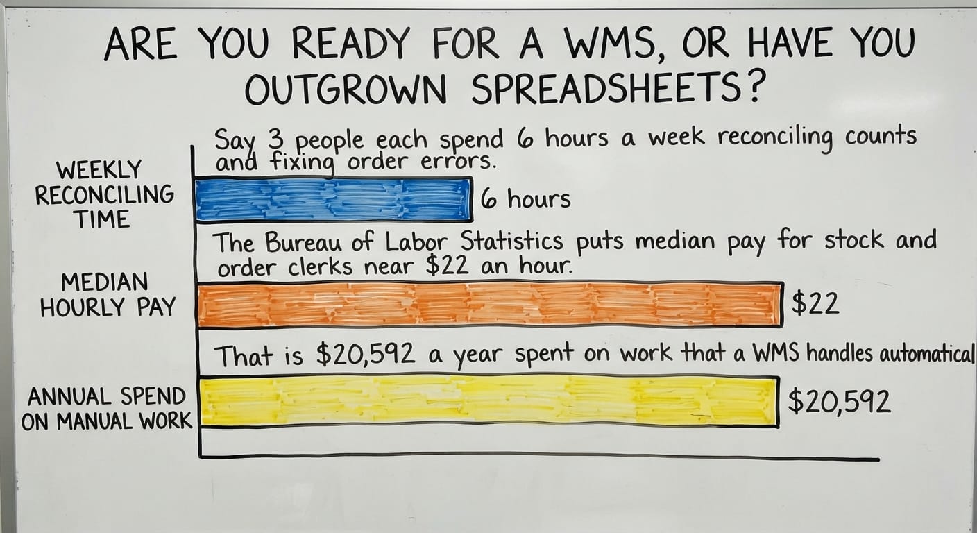 Are You Ready for a WMS, or Have You Outgrown Spreadsheets?, in figures
