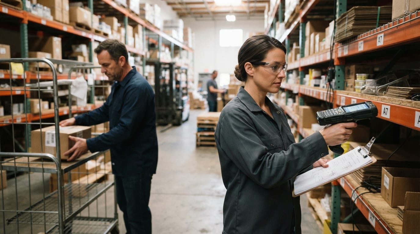 The team who would use wms for small business, mid-task