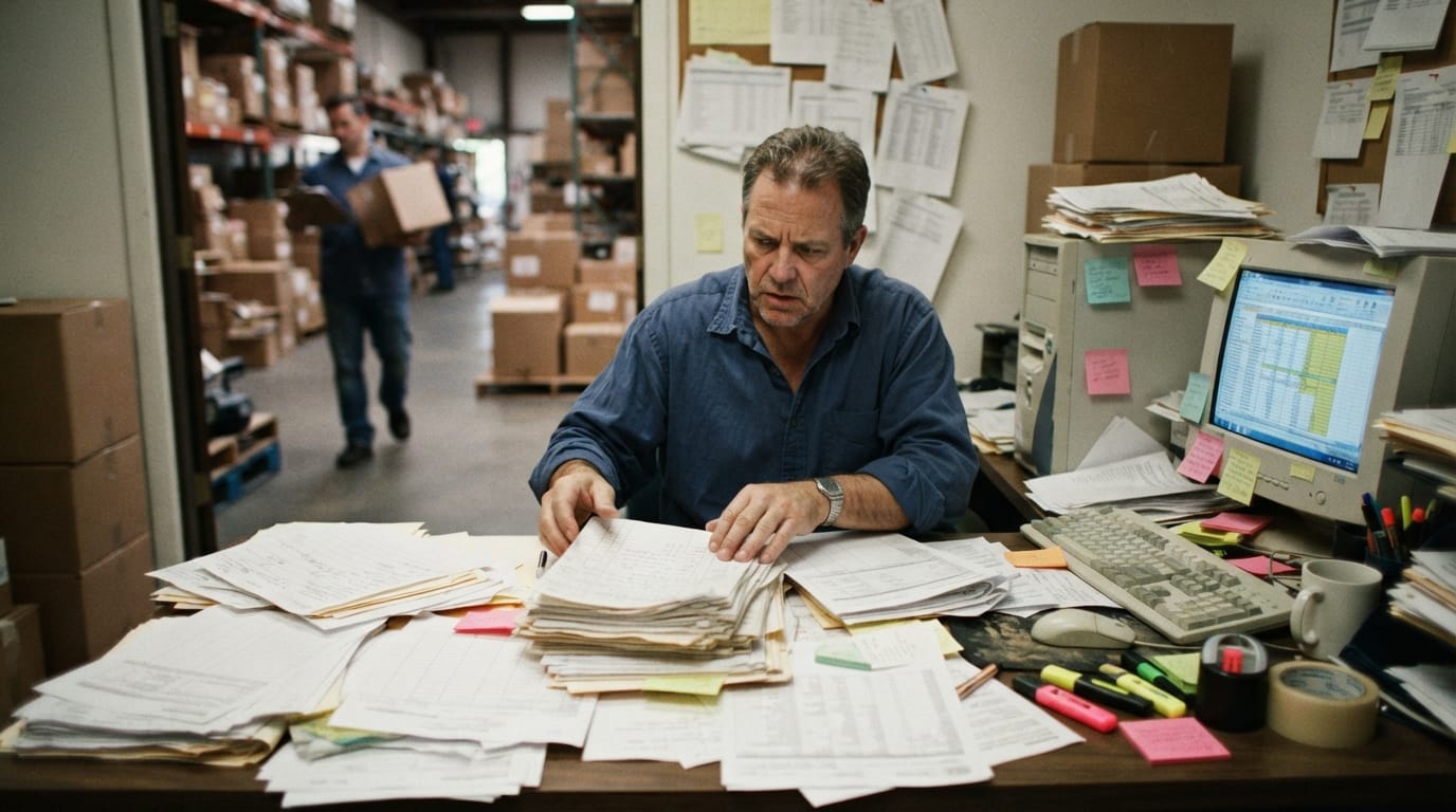 The manual process wms for small business replaces